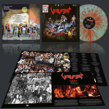 Violent Mosh (transparent electric blue with red splatter vinyl)